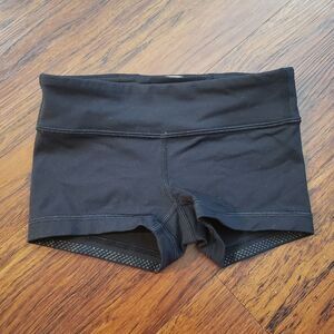 NWOT Ivivva by Lululemon Black Athletic Shorts Size 6